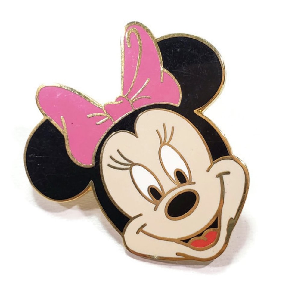 Disney Trading Pin Minnie Mouse Pink Bow